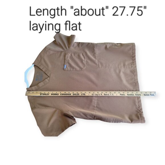 Figs Technical Collection (Unisex?) Brown (Atlantic Fall?) Scrub Top M EUC - Picture 4 of 9